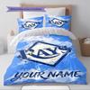 Name Custom Tampa Bay Rays Logo Pattern Bedding Set Quilt Cover Pillowcase Home Decor Gift (1 * duvet cover + 2 * pillowcase, without core)