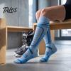 No Slip Snow Boot Socks Cotton Ski for Women, Thickened Thermal Snowboard Socks, Comfortable Pressure Relief Compression Skiing Calf Winter Sports and