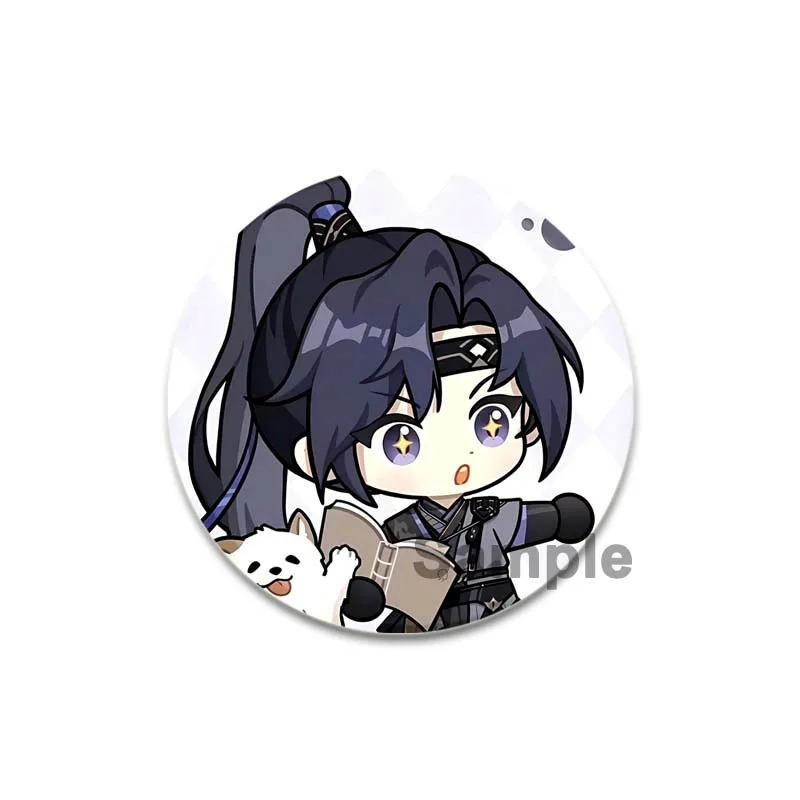 32/44/58mm Handmade Tinplate Plastic Badge Ashes of The Kingdom Brooches for Collar Clothes Backpack Jewelry Fans Gifts Card Games