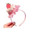 Soft Fabric Velvet Headband Birthday Series Cake Decor Bright Color Hair Hoop Hand-Crafted Hair Accessory