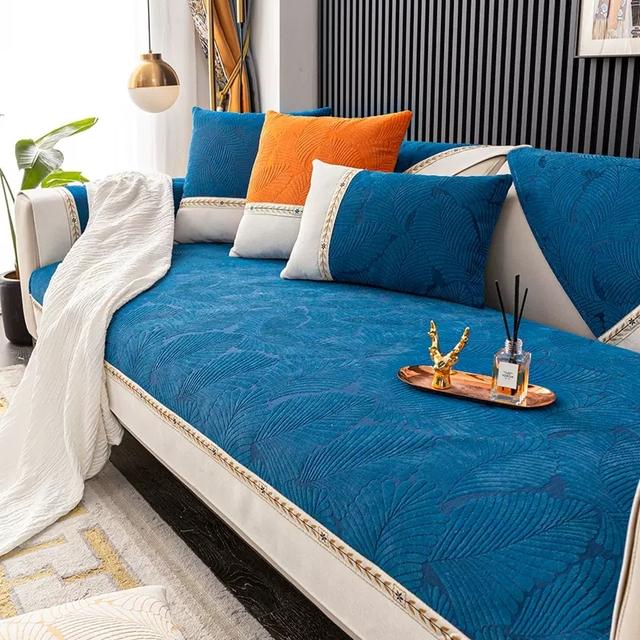 All Seasons Sofa Cover Chenille Non -Slip Sofa Towel Couch Slipcover Armchair Seat Cushion Corner Lace Sofa Towel For Living Room