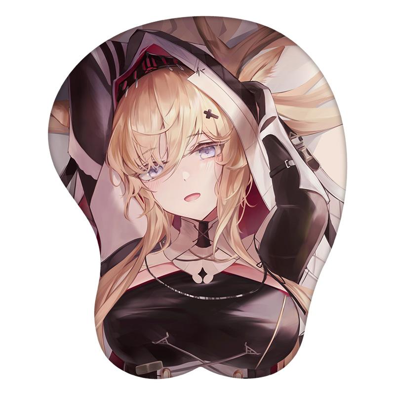 

3D Mouse Pad Arknights Anime Viviana Wrist Rest Desk MousePad Mat Gamer Accessory 26.5x21.5x3 cm