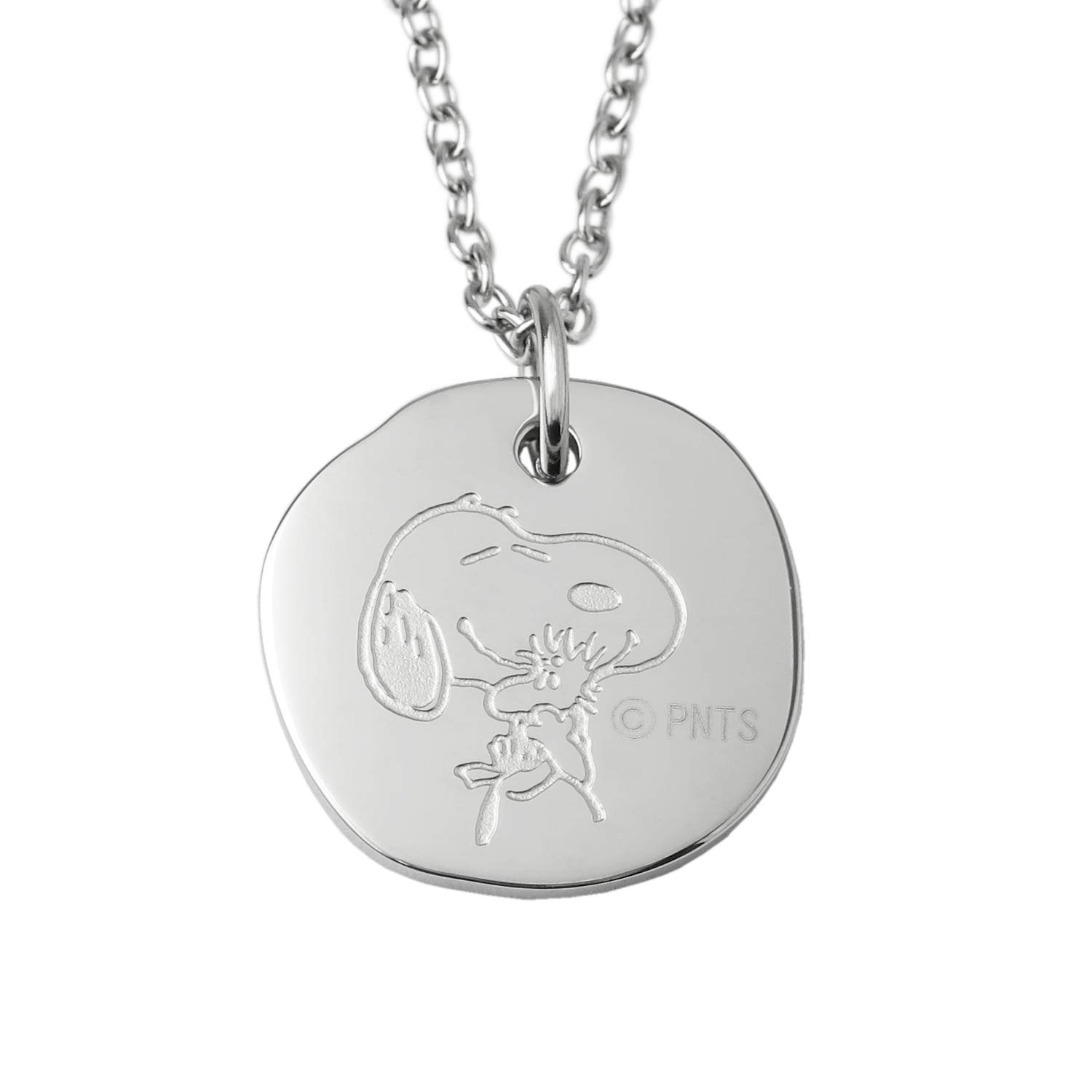 

PEANUTS x Phiten 4 Types Circle Plate намисто з нержавіючої сталі офіційні товари [Snoopy] (Ланцюжок) Жіночі