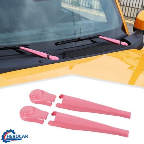 4x Rosa Frontscheibenwischerblatt-Abdeckung für Ford Bronco -25