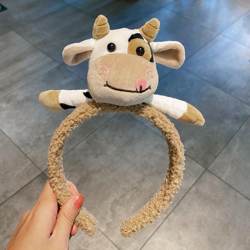 Niedliches Tier Kuh Gesichtswasch-Stirnband für Kinderaufführungen