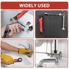 Angle Block Removal Wrench Tool Double-Ended Ratcheting Plumber Wrench Non-Slip Grip Pipe Angle Stop Wrench Kit