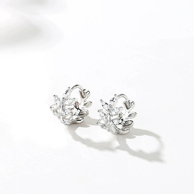 

Mori Branch and Leaf Earrings Women s Stud Earrings Are Simple, Small, Fresh, Sweet and Versatile Exquisite Earrings Qixi Festival Gifts