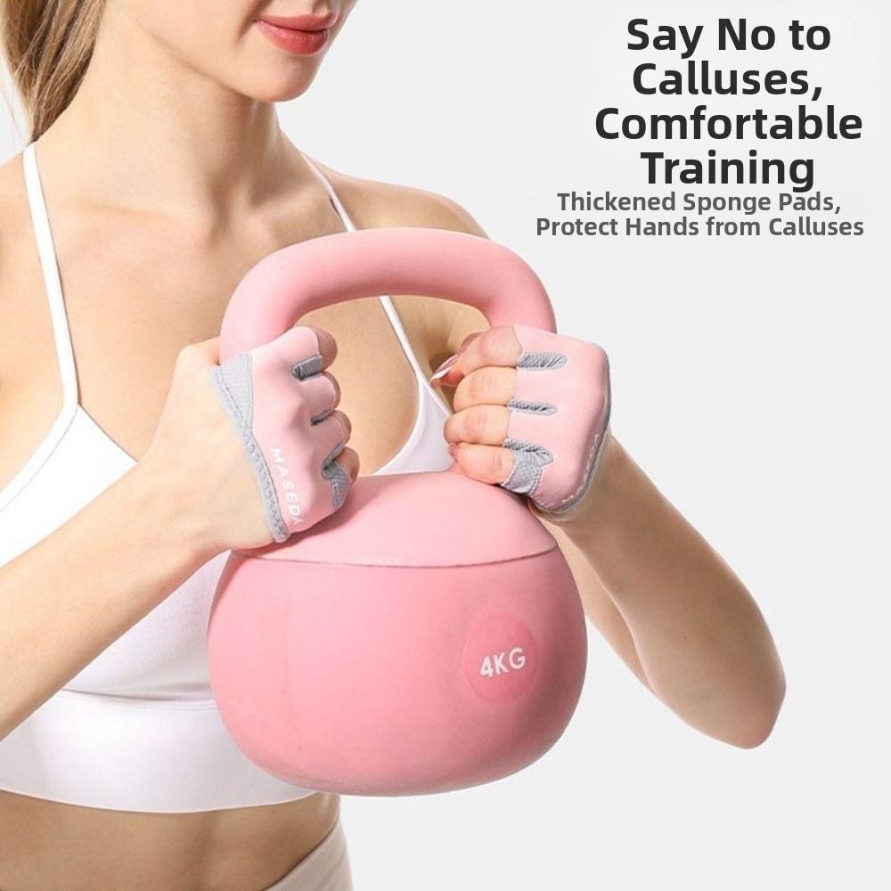 Lightweight Workout Gloves Non-Slip Grip Half-finger Gloves Durable Sport Gloves Unisex