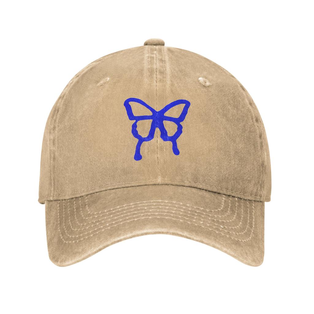 2026 Washed Baseball Cap Butterfly Aitanas Spanish Singer Summer Hip Hop Hats For Unisex-Teens Cool Hiking Fishing Sun Snapback