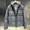 Export Tail Goods Trendy Stand-up Collar down Jacket Men's Winter New Arrival Fashion All-Matching Thickened Heattech White Duck down Coat Men