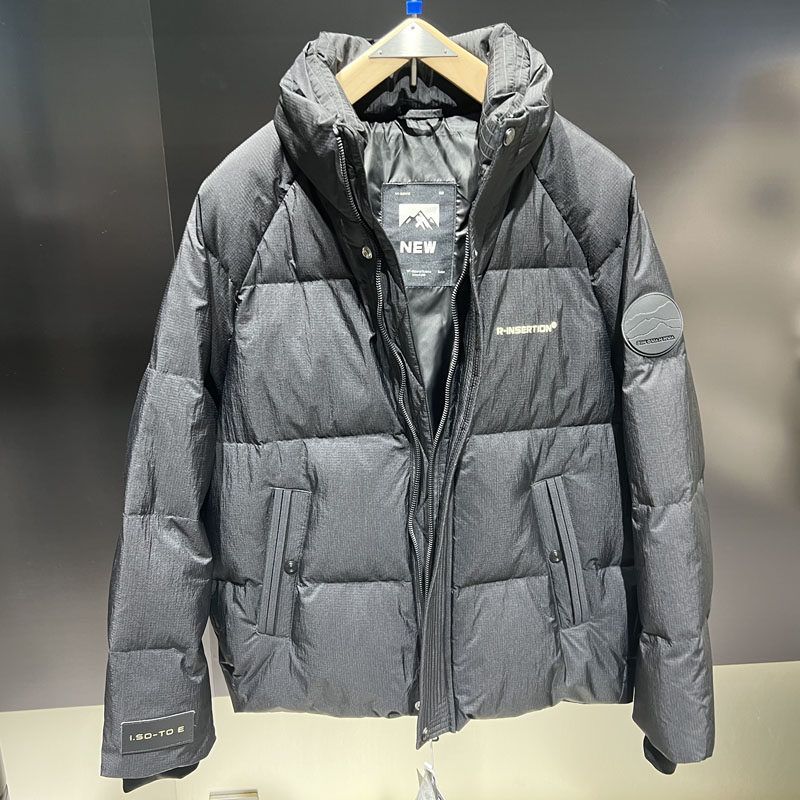 Export Tail Goods Trendy Stand-up Collar down Jacket Men's Winter New Arrival Fashion All-Matching Thickened Heattech White Duck down Coat Men