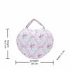 Süßes Design Handliche Kosmetiktasche Stepp Baumwolle Blumenmuster Toilettenartikelbeutel Große Kapazität Reißverschluss Make-up-Tasche Handtasche Aufbewahrung
