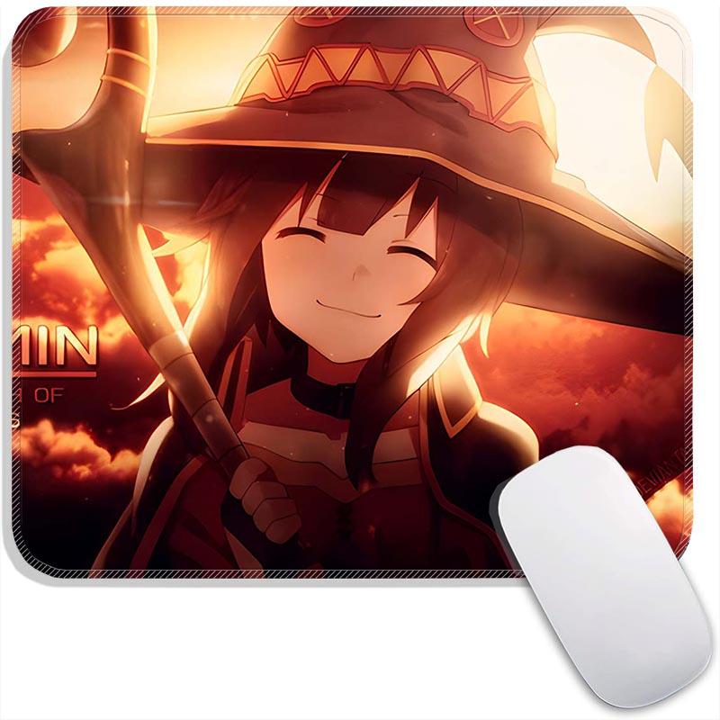 Kono Suba Anime Mouse Pad Small Gaming Mousepad Gamer Accessories Megumin Standard MousePads PC Compact Non-Slip Office Mousemat