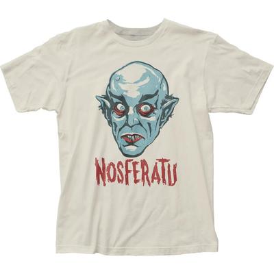 Nosferatu Vintage Stil Herren T-Shirt Filmklassiker Gothic Horror Vintage Weiß