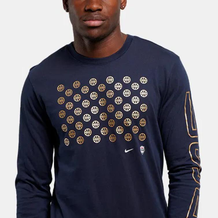 Nike T Shirts Unisex Black Crew Neck Moderate FQ3638-451