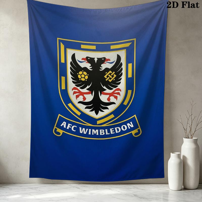 AFC Wimbledon Wandteppich Ästhetisches Wandbehang Gedruckter Stoffdecke Dekorative Wandteppiche für Schlafzimmer Wohnzimmer Heimdekoration