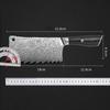 7.5 Inch Chopper Knife 67-layers Damascus Steel 10Cr15Mov Blade G10 Handle Slicing Cleaver Kitchen Knives Meat And Poultry Tools
