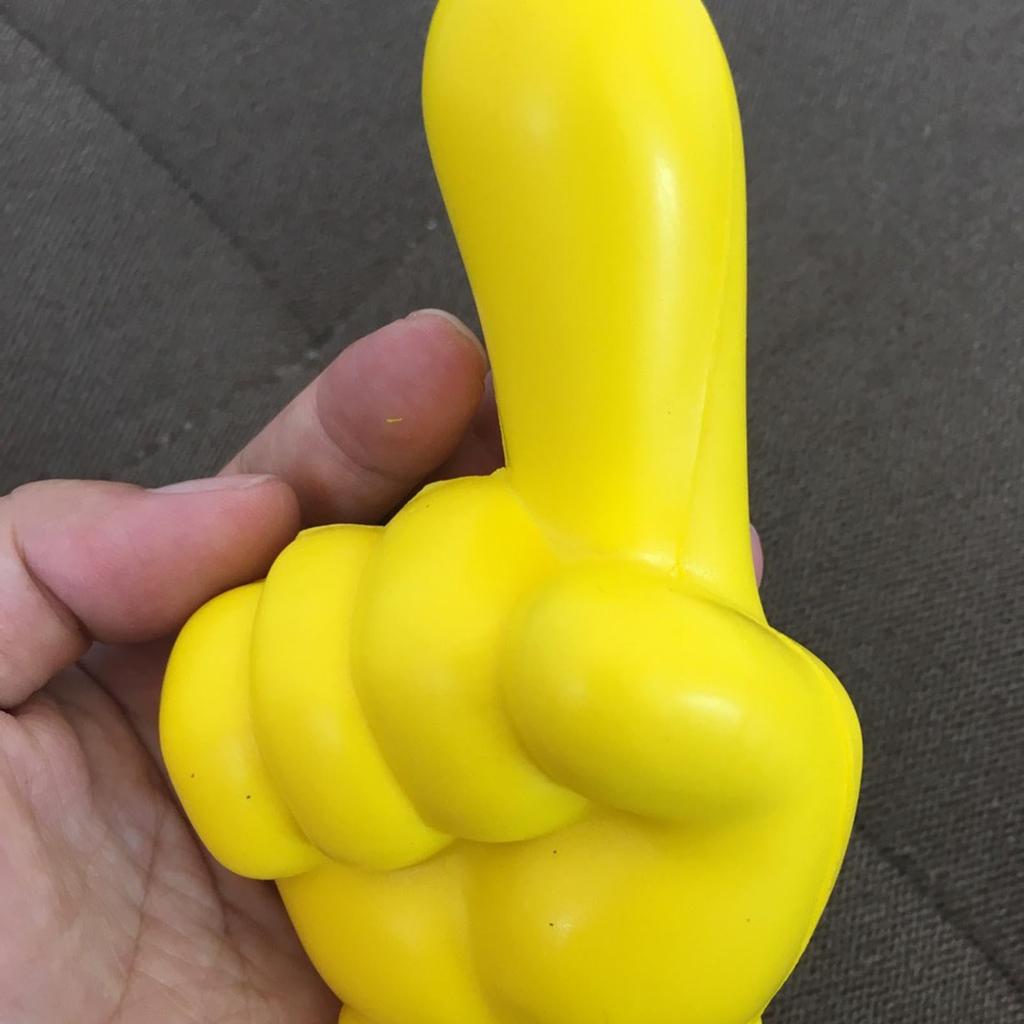 Gevrkjenp Car Antenna Ball, Car Gesture Antenna Topper | Yellow Auto Exterior Decoration -