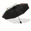 Minnie Mouse, Floral Frame Automatic Opening and Closing Umbrella, Compact Travel Umbrella, Lightweight and Portable, Suitable for Beach Com