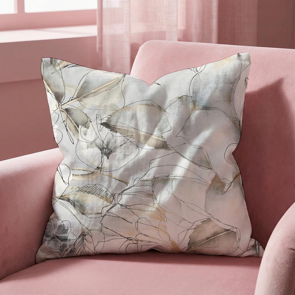 Abstract Texture Cushion Cover MultiScene Pillow Cover for Home Car Reversible Soft Durable for Daily Use