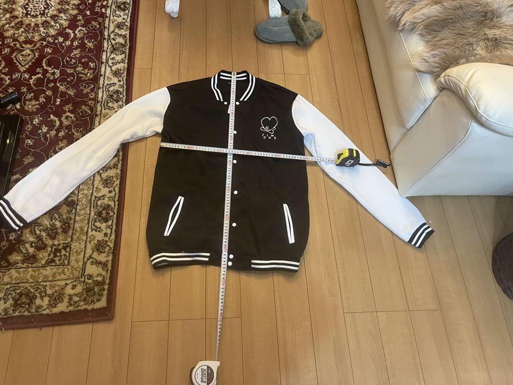 [USED] TATA:MANG Basketball Jacket, Black and White, Unisex, Size XL
