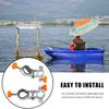 Aluminum Alloy Fishing Chair Umbrella Holder 25mm Aperture Foldable Fishing Accessory for Fishing Seat with Quick Connect