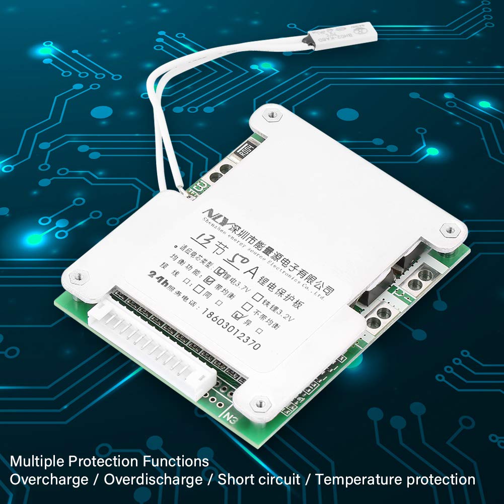 

PCB Board,13S 50A Lithium Battery Charging Board Li-ion Lithium Battery Board Charger Module, PCB Cell Board