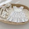 Baby Girls' Sweet Doll Collar Sleeveless Floral Princess Dress