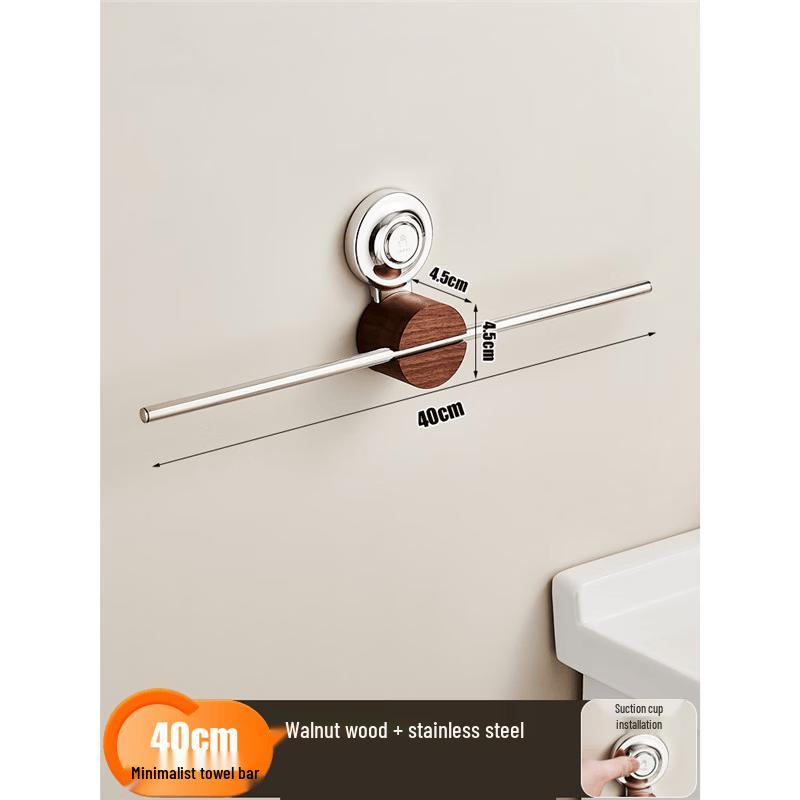 MDNG Stainless Steel Wall-Mounted Towel Rack with Storage Shelf