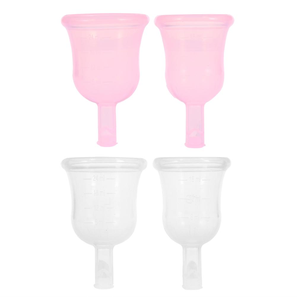 2 Sizes Innovative Reusable Menstrual Cup Food grade Silicone Feminine Period Hygiene Cup