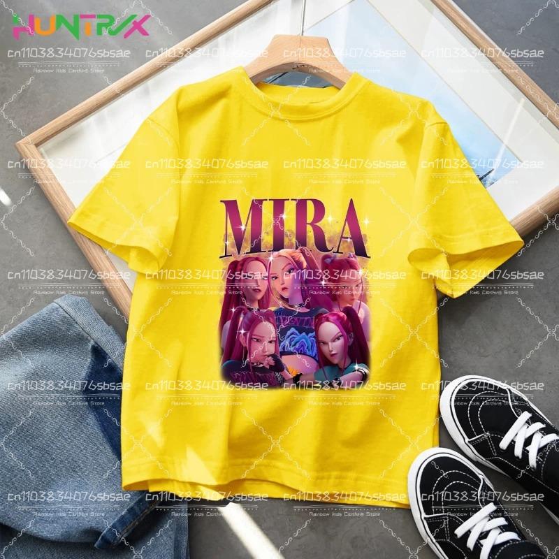 

KPop Мисливці на демонів Saja Boys Дитячий одяг Літній Мультяшний Незграбний Тигр Одяг Мода Хлопчача футболка Бавовняні Дитячі футболки 150