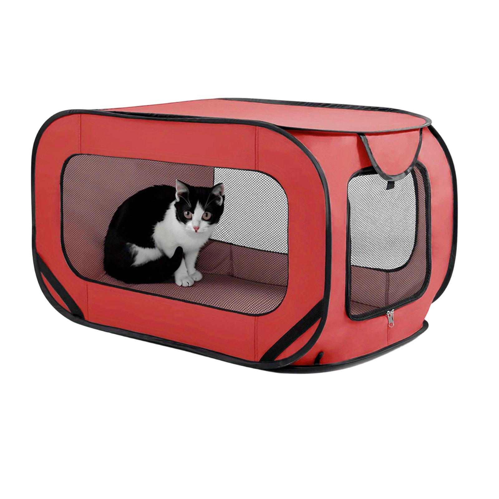 Small And Medium  Sized Pet Portable Tent Pet Enclosure one size красный