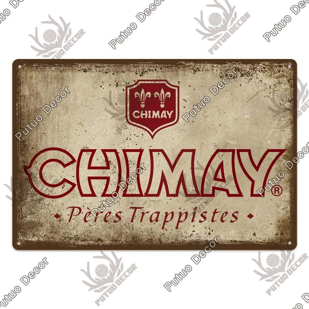 Putuo Decor Belgické pivo Plaketa Kovová Vintage Znamení Dekorativní Nástěnné Umění pro Pub Bar Pánská Jeskyně Klub Dekor Kovová Znamení ve Vintage Stylu