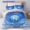 SSC Napoli Custom Name Pattern Bedding,Quilt Set Quilt Cover Pillowcase Home Birthday Gift(1 * duvet cover + 2 * pillowcase, without core)