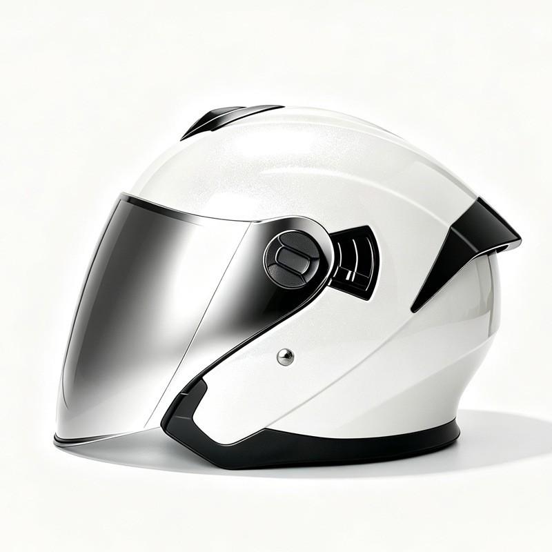 VOSS 3/4 Motorcycle Helmet Dual Visor Men Women Commuter Scooter All Season Plus Size