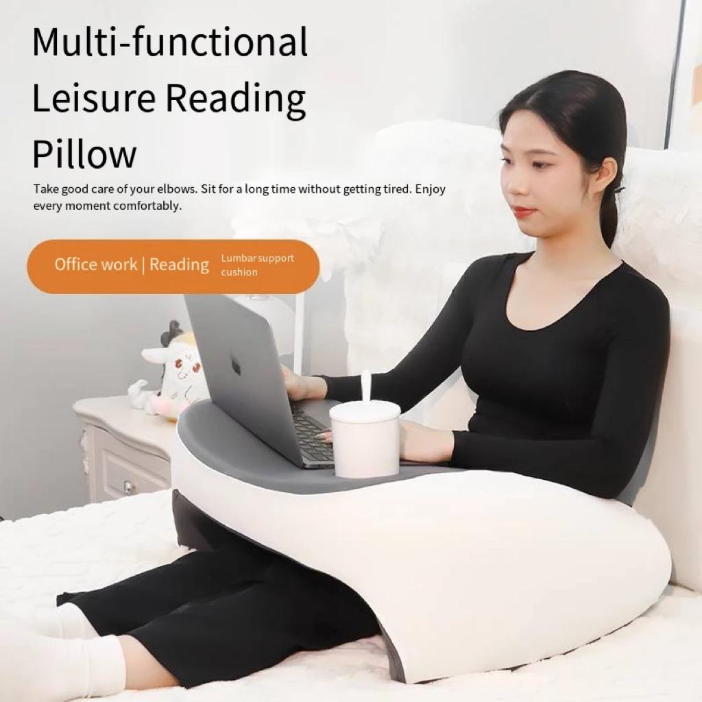1 Pc Soft Reading Pillow, Arm Rest Lap Desk Pillow for Gaming,Working, Sitting In Floor Sofa,with Removable and Washable Cover