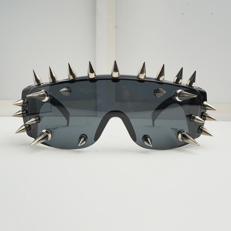 Punk Metal Rivet Spiked Cosplay Dance Party Glasses