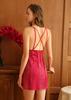 Lace Trim Padded Strappy Nightgown - Women's Spring/Summer/Autumn Collection, Front Button, Sexy & Elegant Style