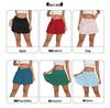 High-Waisted Pleated Sports Mini Skirt with Pockets - Women's Anti-Exposure Tennis Skirt