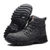 Rotating Buttons Work Boots Men Steel Toe Shoes Safety Boots Puncture-Proof Protective Shoes Waterproof Indestructible Shoes New