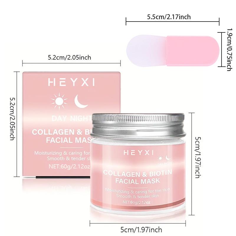 Коллагеновая пилинг-маска со шпателем – Увлажняющая смываемая маска-пилинг для лица для сияющей кожи