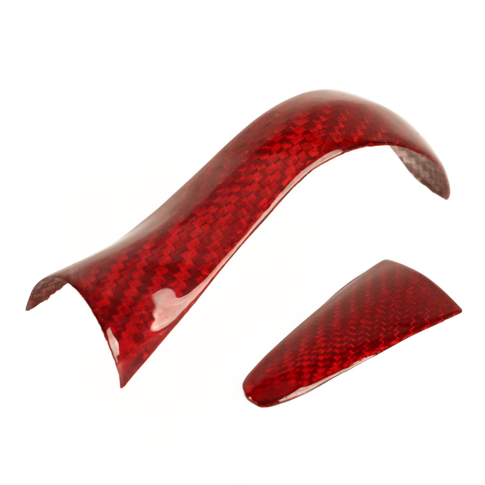 

Накладка на ручку переключения передач, отделка из красного углеродного волокна, глянцевая, гладкая, устойчивая к высоким температурам, замена для