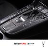 Für Porsche Macan 2014-2026 Hergestellt aus Alcantara Mittelkonsolen-Schalthebel-Panel-Zieraufkleber Auto-Innenraum-Tuning-Zubehör
