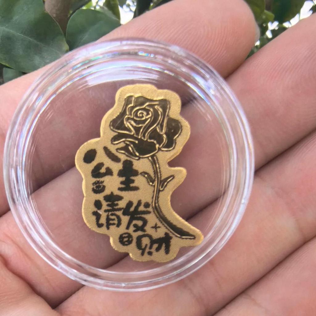999 Pure Gold Phone Sticker for Health, Peace, and Joy - Popular Small Gift