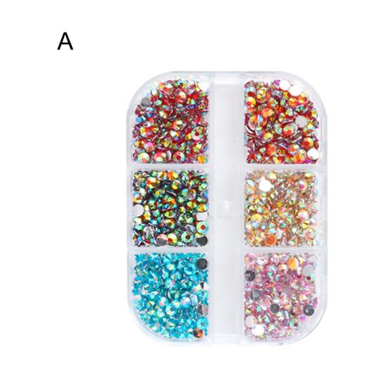 Boxed Nail Mini multifunkční umělecké drahokamy lesklé