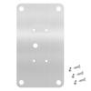 Hinge Repair Plate Anti-Rust Multi-Hole Hardware Stainless Steel Hinge Repair Plate with Fixing Screws for Kitchen Cabinet