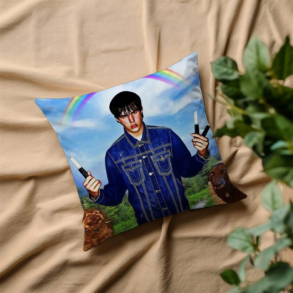 S-Sematary Rapper Hip Hop Cushion Cover Home Bedding Sofa Living Room Pillowcase Simple Soft Skin Cushion Cover Party Gift