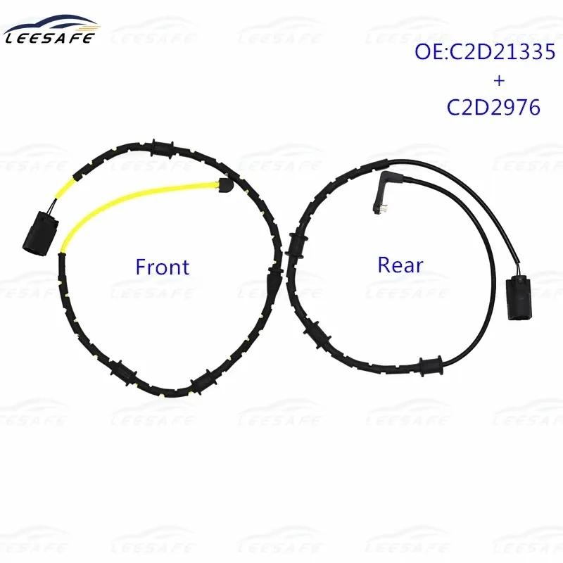 Front + Rear Axle brake pad sensor C2D21335 + C2D2976 For Jaguar XJ X351 XF X250 brake pad wear Warning Contact sensor
