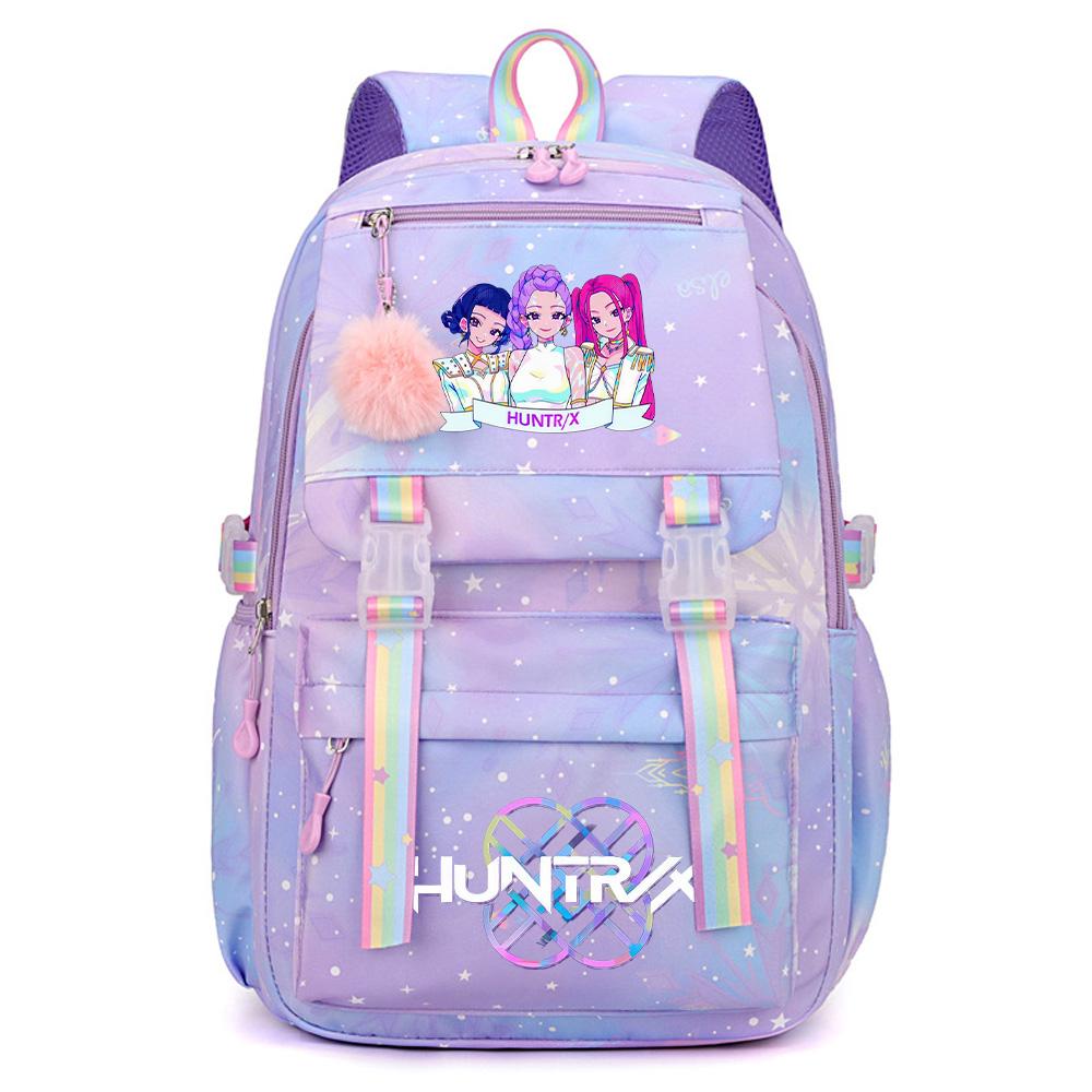 Anime K-Pop Lovci démonů Potištěný Velkokapacitní Vodotěsný Batoh Teenger Studentská Dívka Chlapec Školní taška Taška na knihy Dámská Vodotěsná Cestovní taška Ruksak