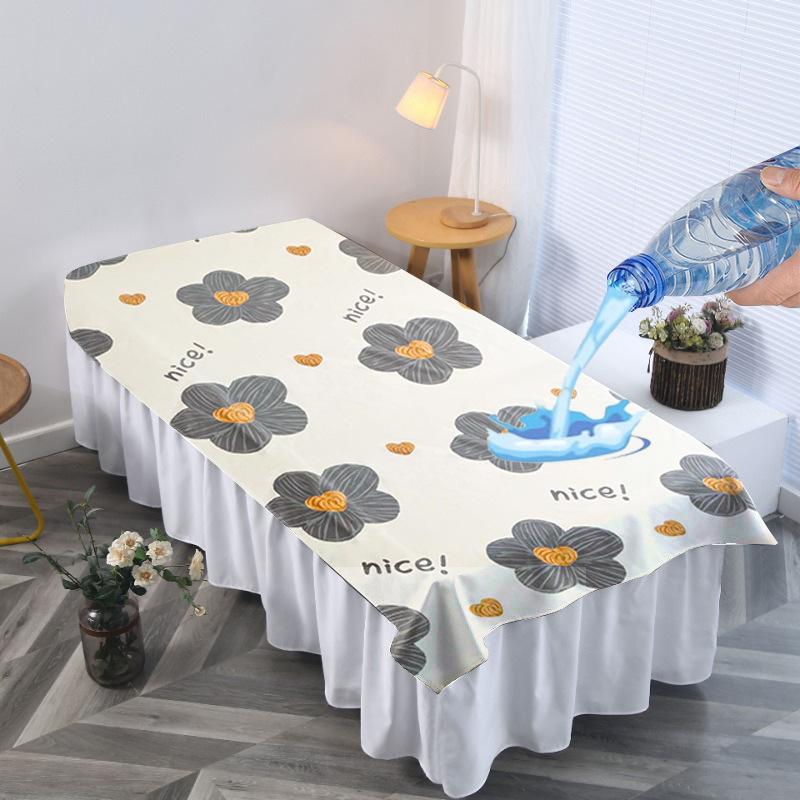 Spa Beauty Salon Massage Table Bed Sheets Water-proof Oil-proof TPU Massage Table Cover With Face Hole Reusable Bedspreads